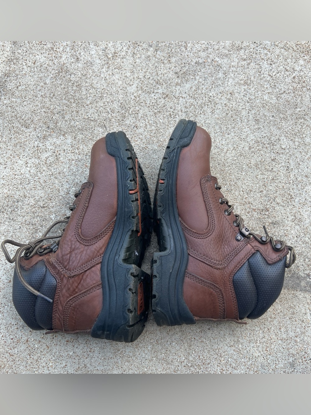 Timberland Titan Pro Women Us 9m Powerfit Brown Leather Steel Toe Boot View 6